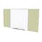 Ghent Combo Whiteboard/Bulletin, Mag Por/Vnyl, Styl D, 4 ft H x 16 ft W, Caramel SPC416D-V-181 - alternate 1